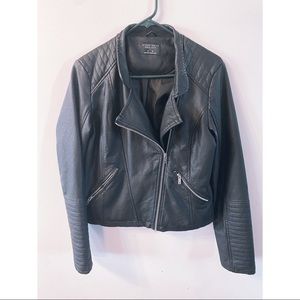 XL Streetwear Society Faux Leather Jacket